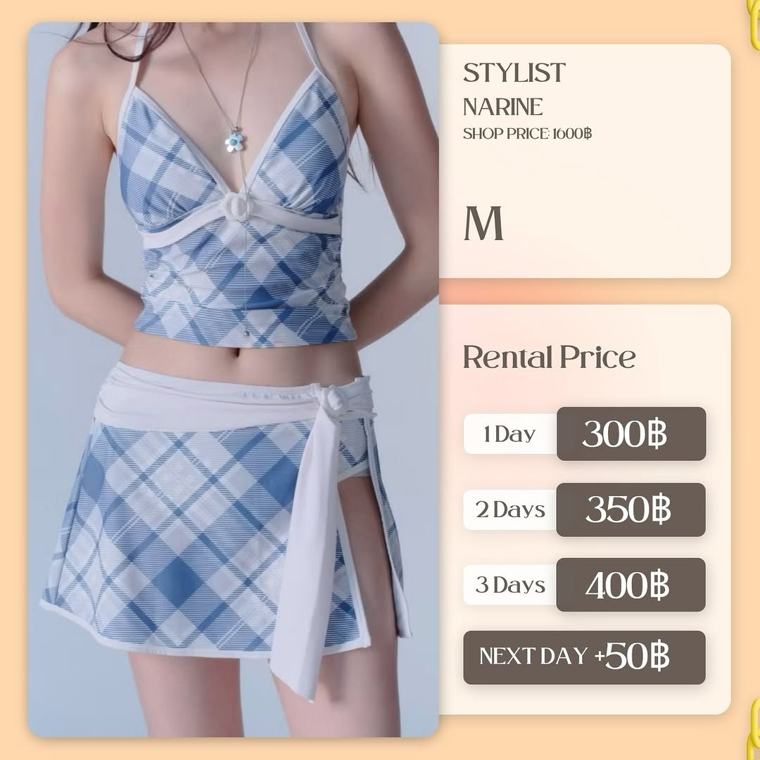 เช่าชุด Nerine แบรนด์ stylistshop สีน้ำเงิน