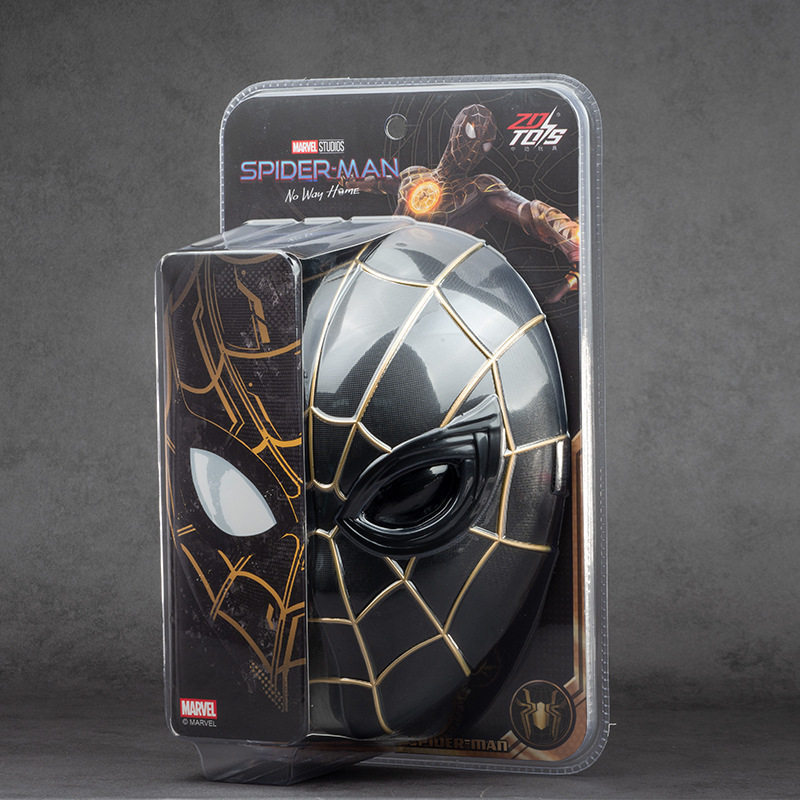 สินค้าใหม่จีน Action Iron Spiderman Mask Spiderman Black Gold Red Marvel Avengers ของเล่นเด็กอินเทรนด์