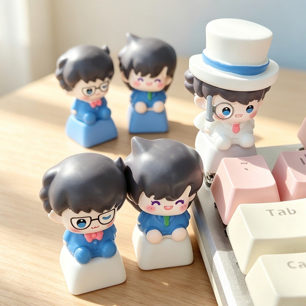คีย์แคป Detective Conan รุ่น Q 3D เรซิ่น แฮนด์เมด MOA Profile สำหรับปุ่ม ESC สวิตช์ Cherry MX คีย์บอร์ดกลไก