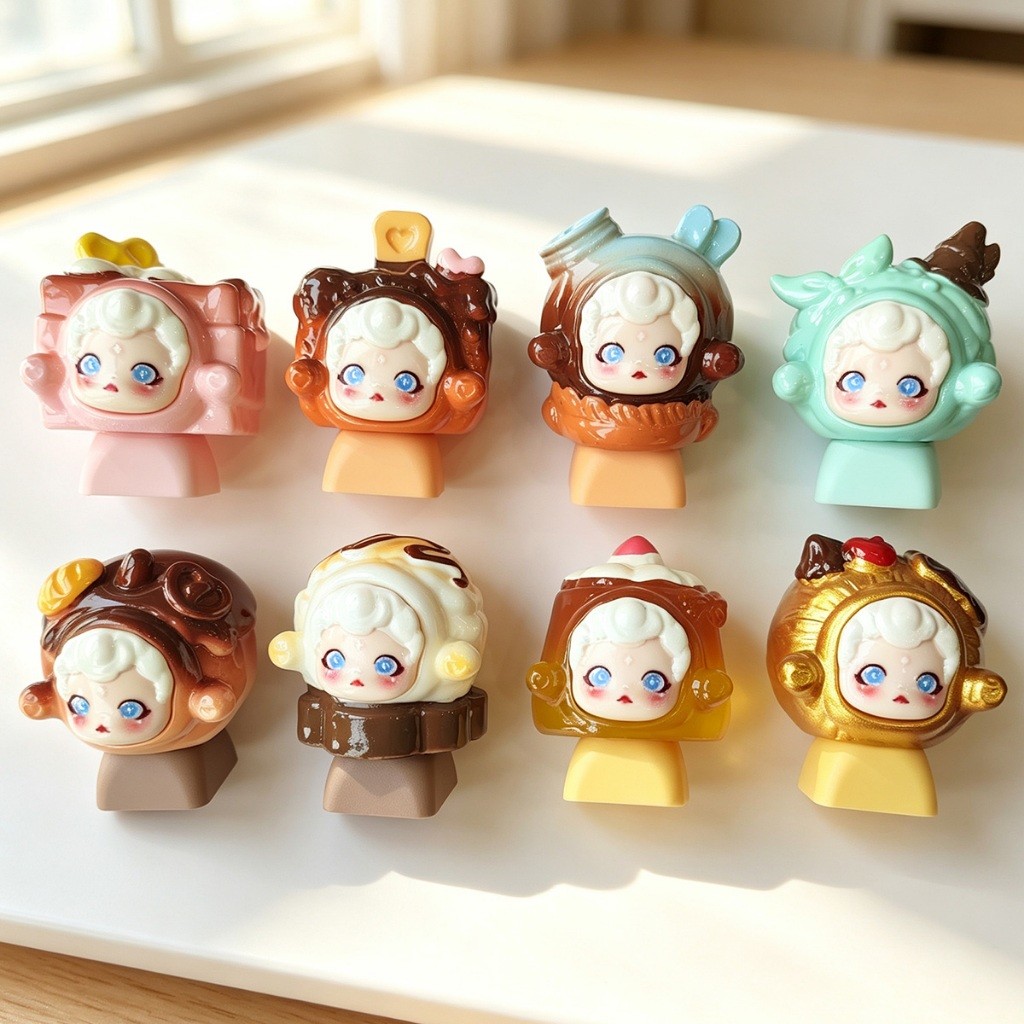 ขนมหวาน MOA Artisan Keycap, 3D เรซิ่นน่ารักครีมเค้กตัวอักษร Keycap สําหรับ Cherry MX Cross Axis Mechanical Keyboard Kawaii Custom ESC Keycap