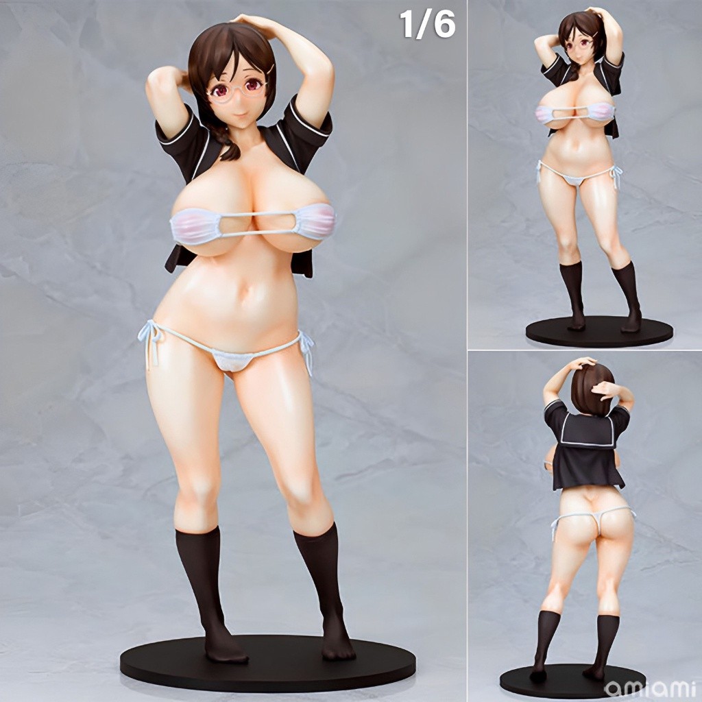 ฟิกเกอร์ Q six Succubus Stayed Life อาหารของซัคคิวบัส Kanna Akizono คันนะ อากิโซโนะ ชุดนักเรียน สีดำ Hentai boonsiri