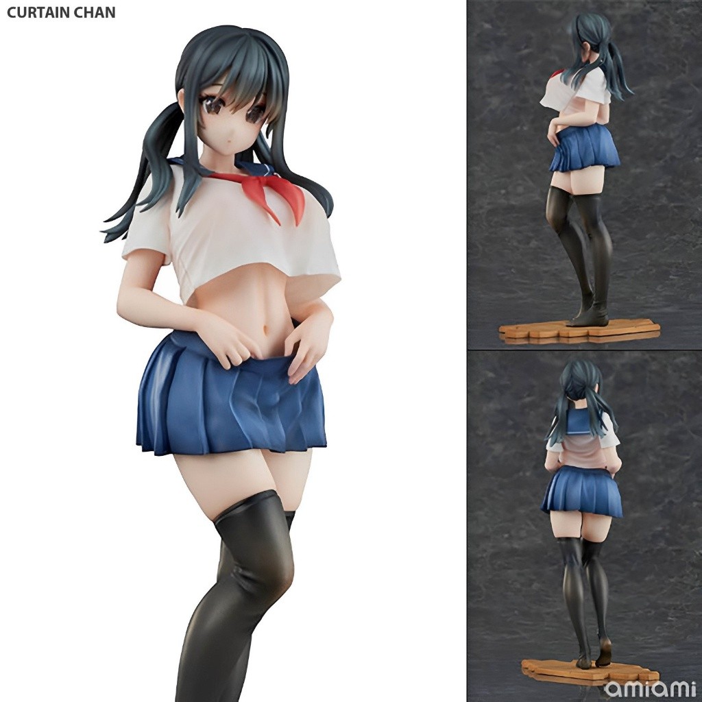 ฟิกเกอร์ Eighteen illustration by B Ginga Curtain chan คาลเดียน จัง ชุดนักเรียนHigh School Uniform Hentai Model boonsiri