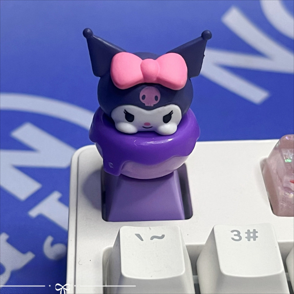 ชุดคีย์แคป My Melody & Kuromi สีชมพู XDA Low‑Profile น่ารัก ตกแต่งเปลี่ยนปุ่ม สำหรับคีย์บอร์ดกลไก ชุดคีย์แคปสวยงาม ของขวัญสุดน่ารักสำหรับเพื่อนสาว