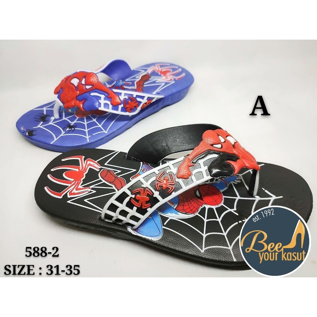 รองเท้าแตะ Spiderman Boys Kids Boys รองเท้าแตะ Spiderman Boys ทนทาน รองเท้าแตะเด็กผู้ชาย