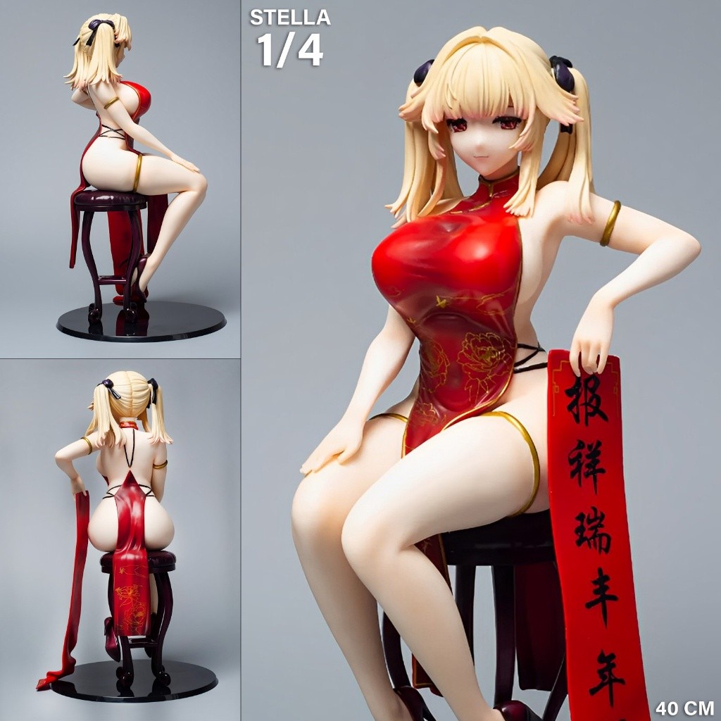 ฟิกเกอร์ BINDing Moehime Union สหภาพโมเอฮิเมะ Stella Chan สเตลล่า จัง ชุดจีน China Dress Hentai Model Gift boonsiri