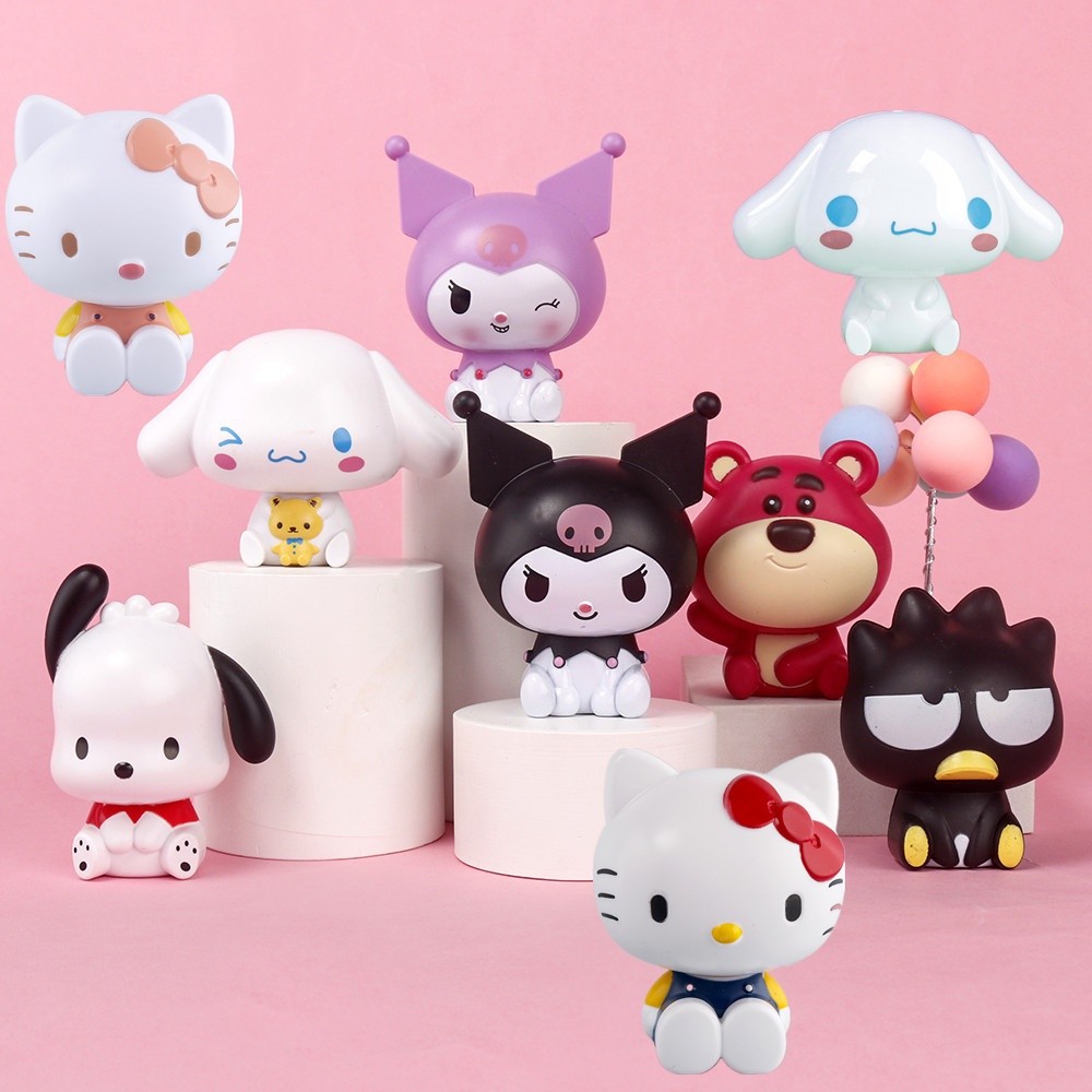[จุด] Pachacco Kuromi Hello Kitty ตกแต่งเค้ก DIY น่ารัก