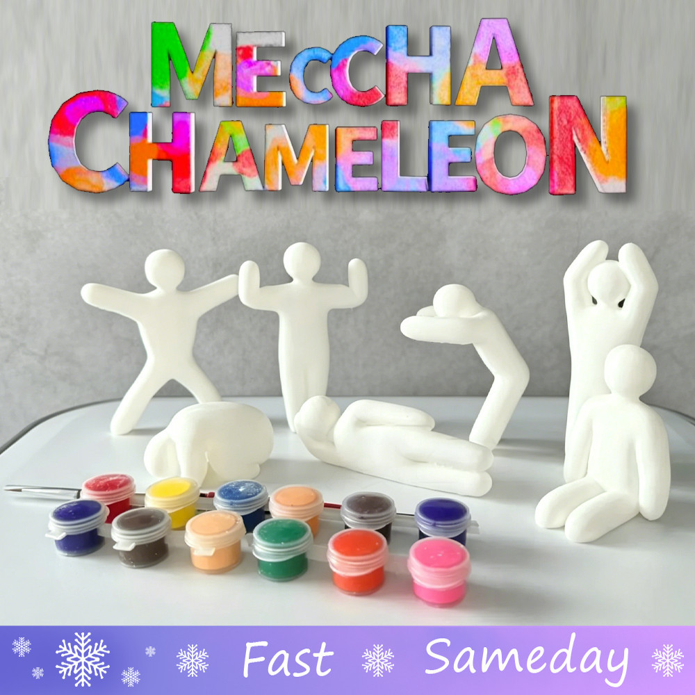 เกมใหม่ Meccha Chameleon Merch รูป Steam Hide และ Seek 8 ชิ้นชุด DIY ภาพวาด Action Figurines 3D พิมพ์ของขวัญวันเกิด