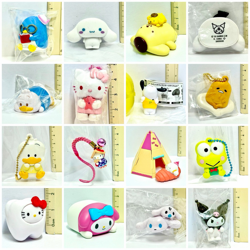 8.ของแท้ พร้อมส่ง ส่งไว ลิขสิทธิ์ Sanrio ซานริโอ้ โมเดล หุ่น ของเล่น ตุ๊กตา ฟิกเกอร์ พวงกุญแจ ของเล่น สะสม