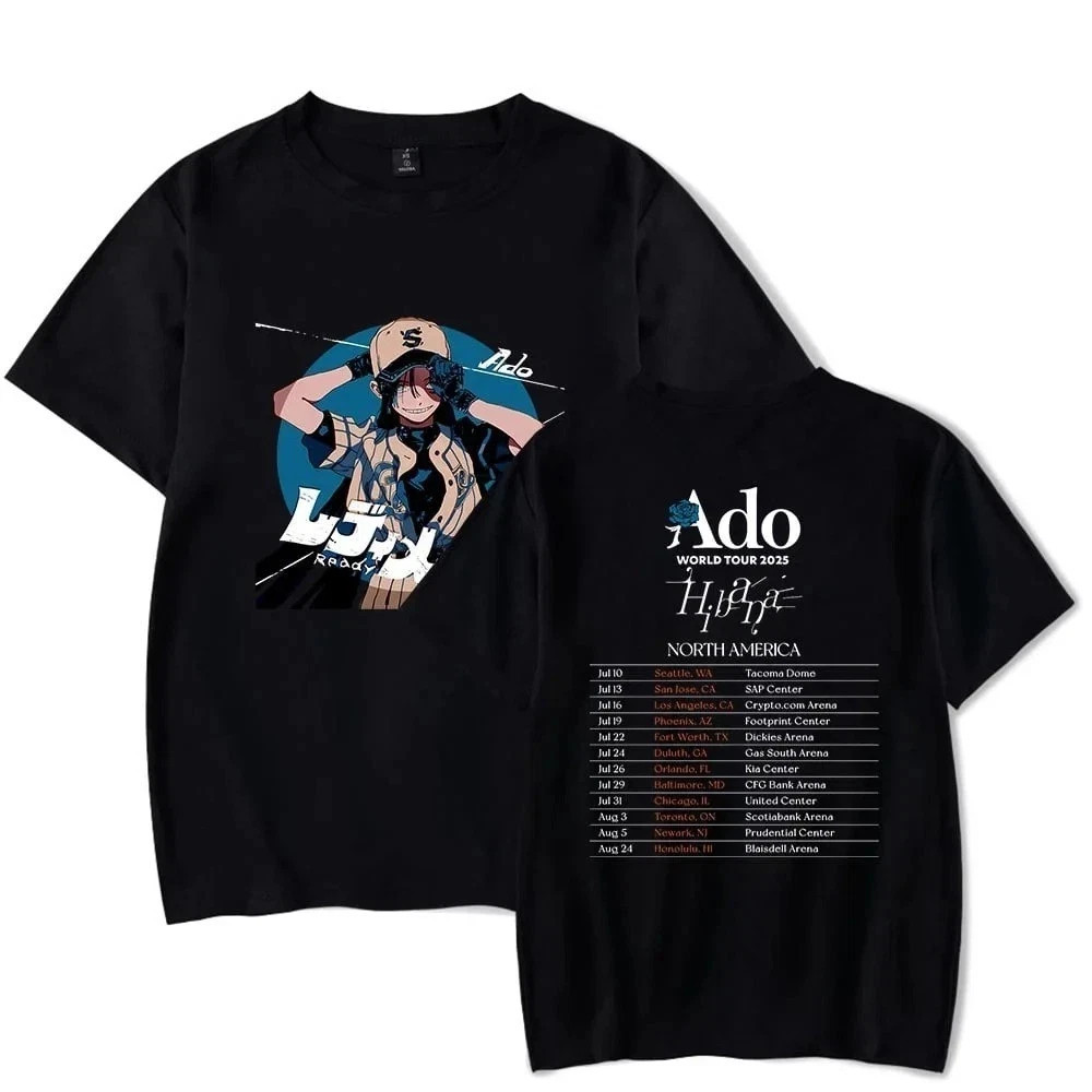 เสื้อยืด Ado World Tour Hibana Tour Concert 2025 Ado x หัวข้อร้อน Ado เสื้อยืด Unisex Adobum ที่ดีที่สุด S-5XL