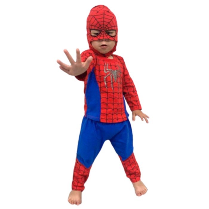 SPIDERMAN CHARACTER COSTUME FOR CHILDREN, MASK, เสื้อผ้า SPIDERMAN, COSTUME - เสื้อผ้า SPIDERMAN, 2-3 ปี
