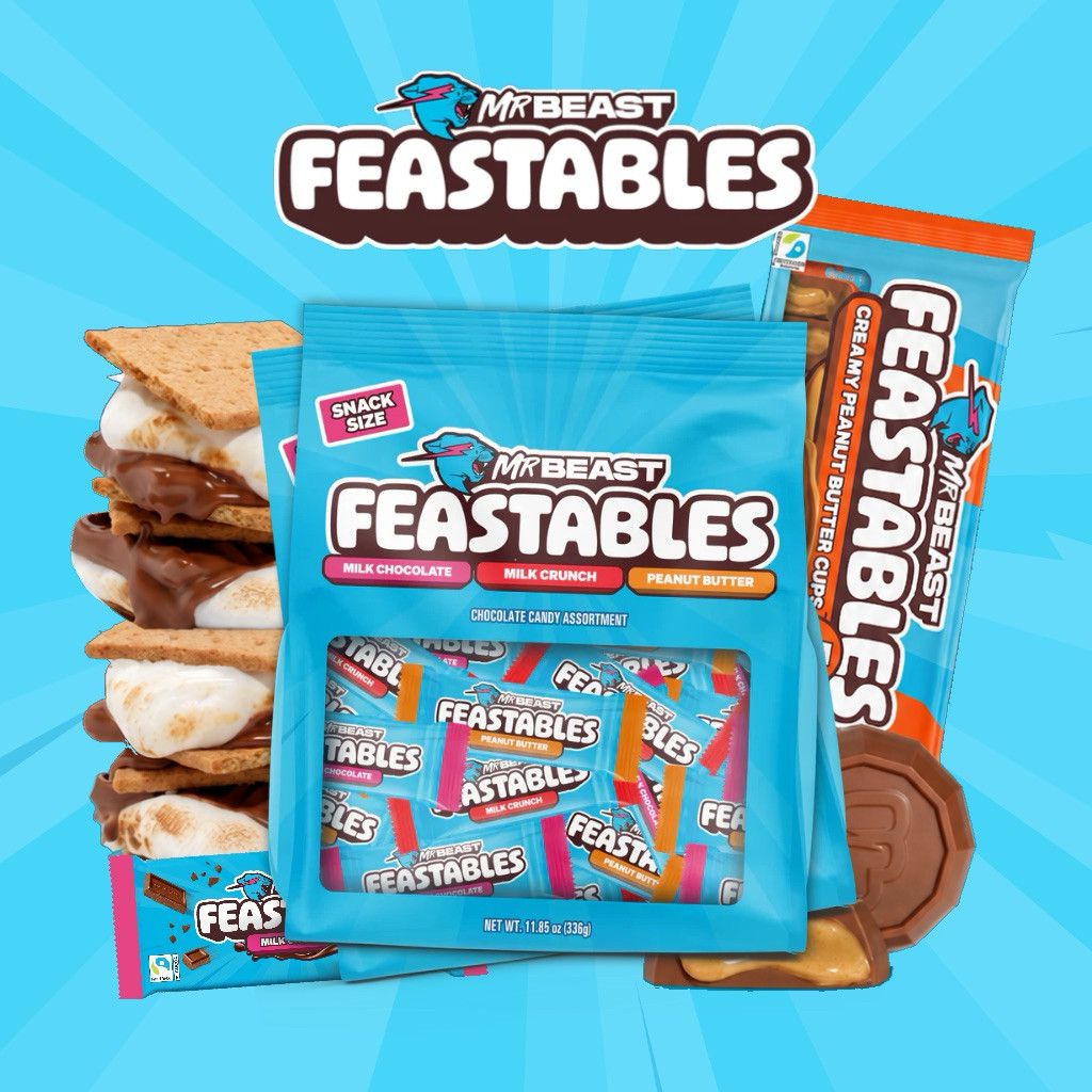 FEASTABLES 🍫 สูตรใหม่ล่าสุด 2026 ช็อกโกแลตมิสเตอร์บีส พร้อมส่งครบรส Mr Beast Feastables Chocolate