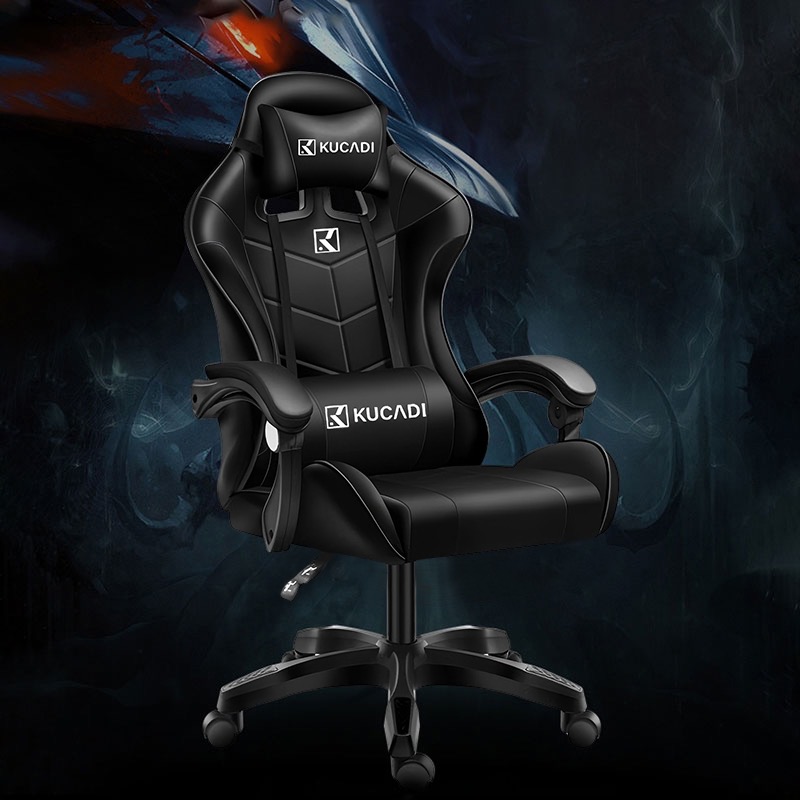 KUCADI เก้าอี้เกมมิ่ง Gaming Chair เก้าอี้ gamingการยศาสตร์ เก้าอี้เล่นเกมหรูหรา ผ้าใส่สบาย เก้าอี้ทํางาน รับประกัน 5 ปี