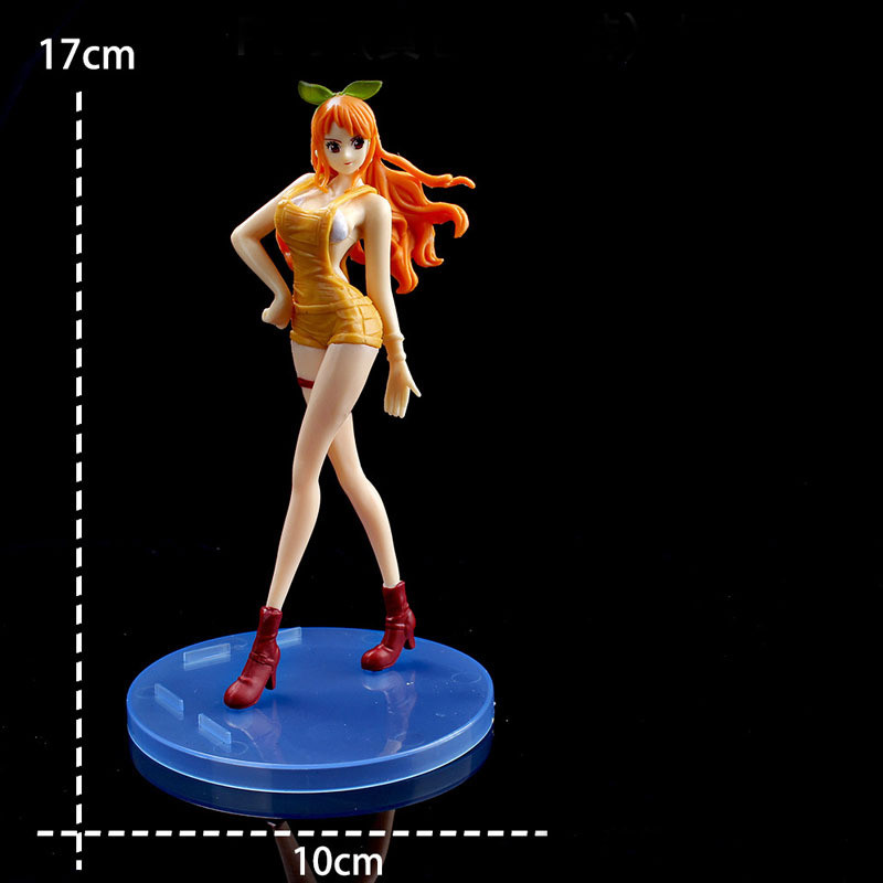 17 ซม.One Piece Nami อะนิเมะรูปเซ็กซี่ Nami Action Figurine Hentai Pvc รูปปั้นห้องพักสะสม Decora ของเล่นคริสต์มาสของขวัญ