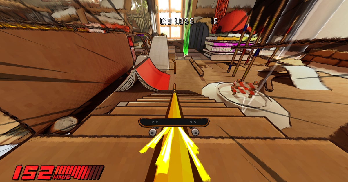 Stuntboost เกม skateboarding แบบ Tech Deck บนคอร์สกระดาษ ออกแล้วบน Steam