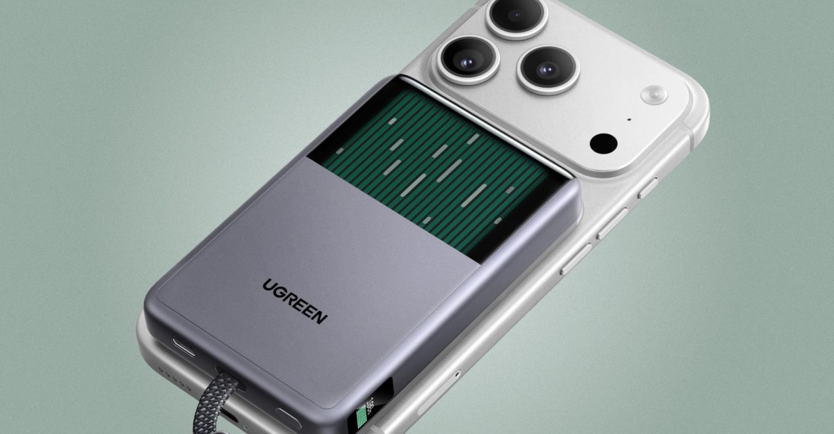 Ugreen MagFlow Pro แบตพกพา 10,000mAh พร้อมระบบ liquid-cooling และหน้าต่าง Cyber Window