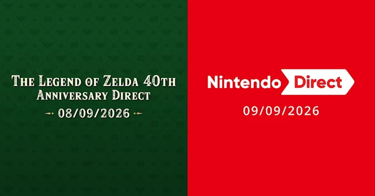 นินเทนโดจัดสอง Direct ต่อเนื่องสัปดาห์หน้า — Zelda 40th Direct ก่อนตามด้วย Direct สำหรับ Switch 2