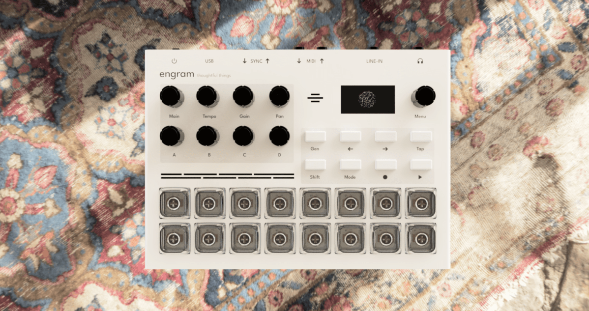 Engram เครื่อง sampler จาก Thoughtful Things บิดเสียงด้วย tiny AI แบบออฟไลน์