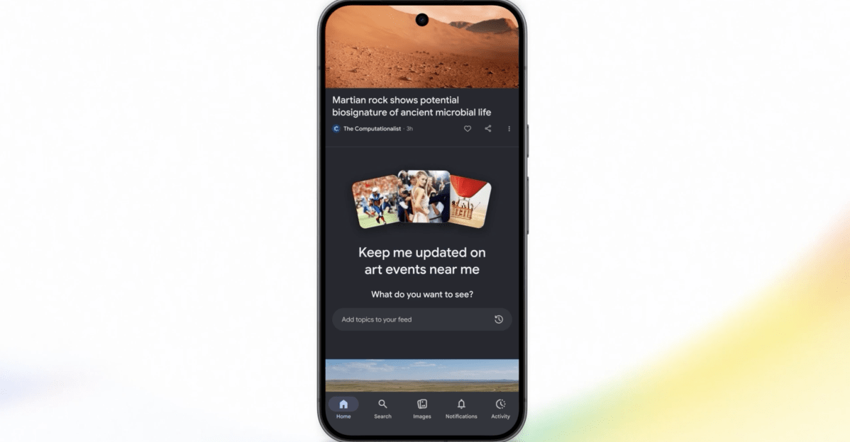 Google ให้สั่งแบบ chatbot ปรับ Google Discover ตามความชอบ